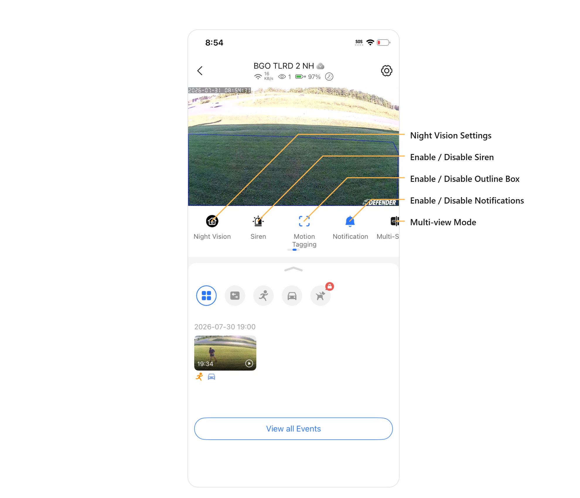 Live View Screen overview (2 of 3)