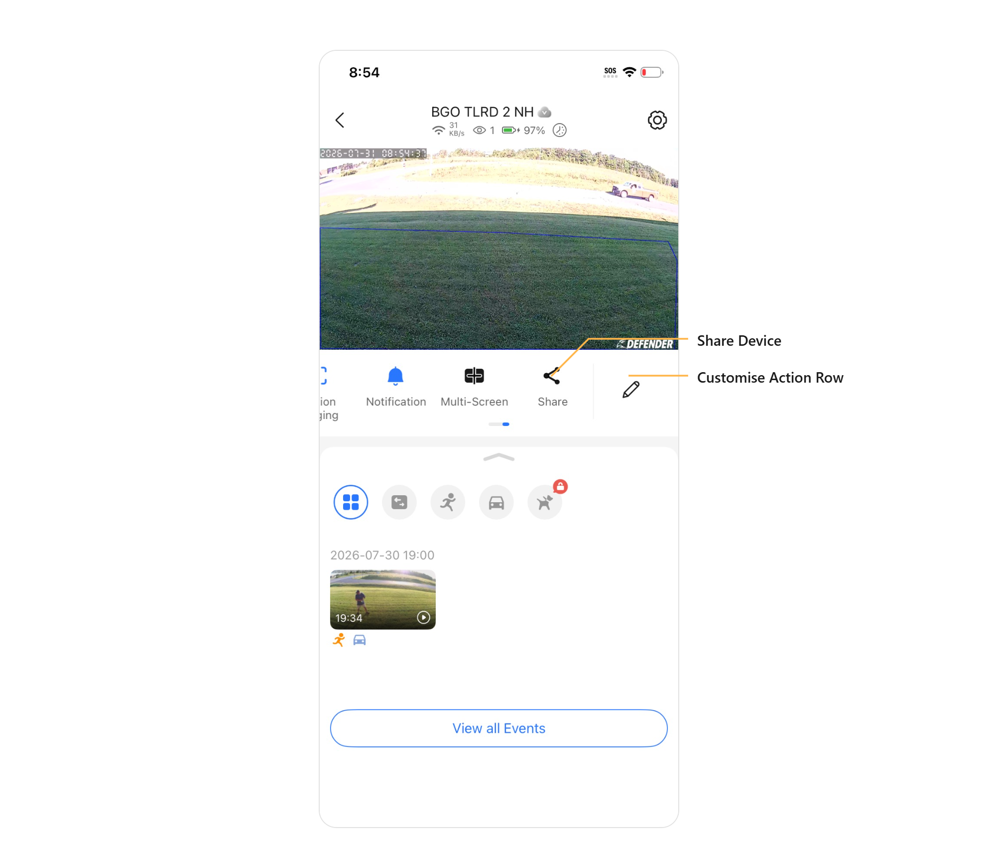 Live View Screen overview (3 of 3)